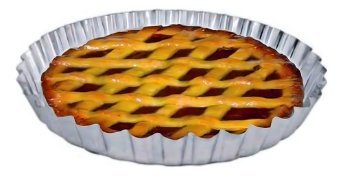 Molde Tarta Pastafrola Desfondable Hojalata Nº2 26cm Color Metal