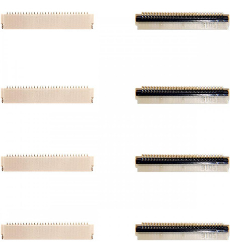 Kit 4 Conectores Fpc Ffc 30 Pinos 0.5mm Fh34s-30s-0.5sh(50)
