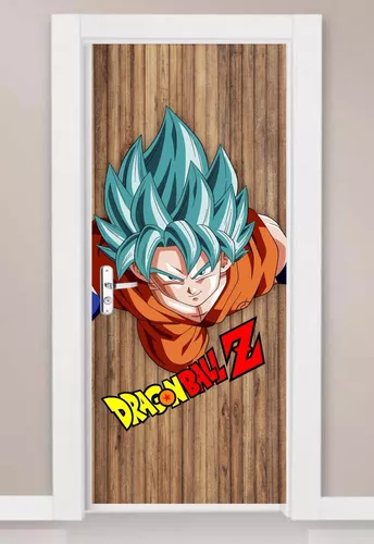 Adesivo Decorativo Parede Dragon Ball Z Goku Madeira Oferta