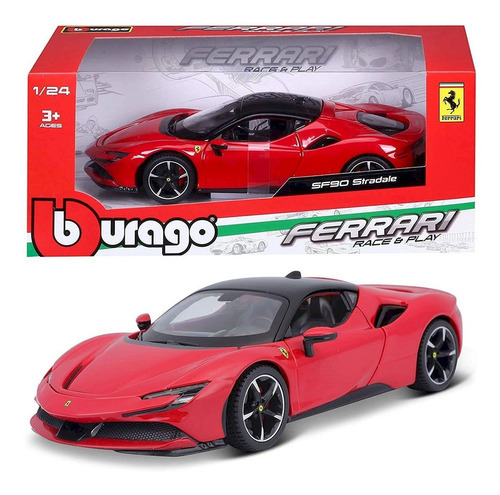 Ferrari Sf90 Stradale - Carrera y juego - 1/24 - Bburago