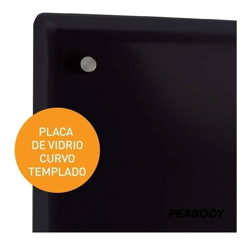 Panel calefactor eléctrico Peabody PE-VQM20 negro 220V