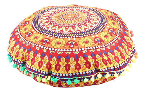 Almofadas De Chão Indian Mandala Almofadas Redondas Boêmias