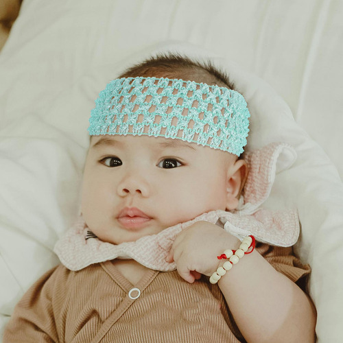 24 Diademas Elásticas De Ganchillo Para Bebés Y Niñas