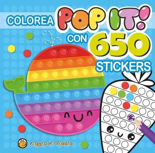 Pinto Pop It Con 650 Stickers - Ballena 2