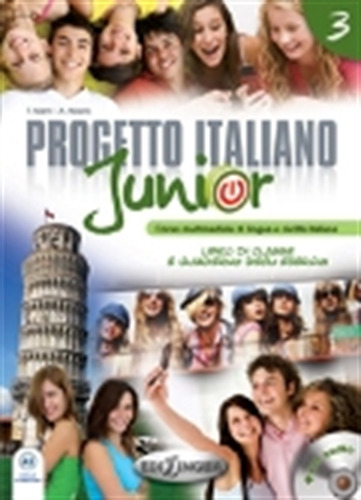 Progetto Italiano Junior 3 - Libro Dello Studente + Esercizi, De Marin, Telis. Editorial Edilingua, Tapa Blanda En Italiano