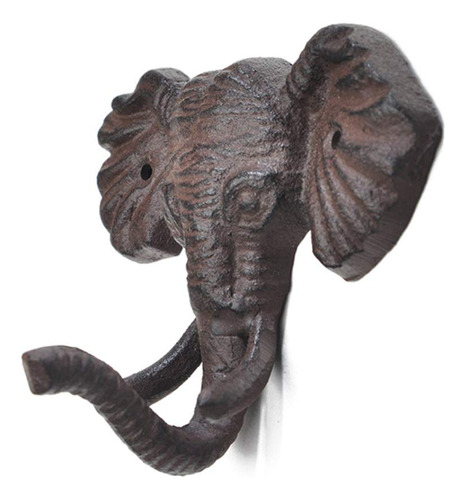 Geenite Reproducción Antigua Cabeza De Elefante De Hierro Fu