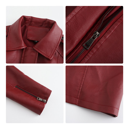 Gabardina De Cuero Con Cinturón Para Mujer Abrigo Largo