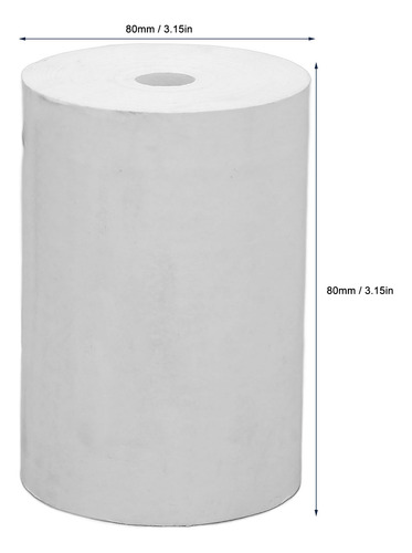 Papel Térmico Para Recibos, 10 Rollos De Impresión, 80 Mm, T