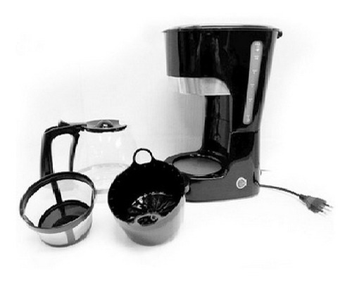 Imagen 2 de 6 de Cafetera Electrica 8002 Cf-1500 Negra Sindelen - Iken