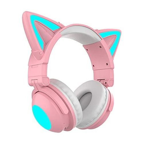 Auriculares Inalámbricos Con Orejas De Gato Que Cambia...