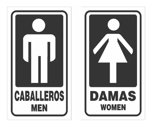 Cartel Baño Damas