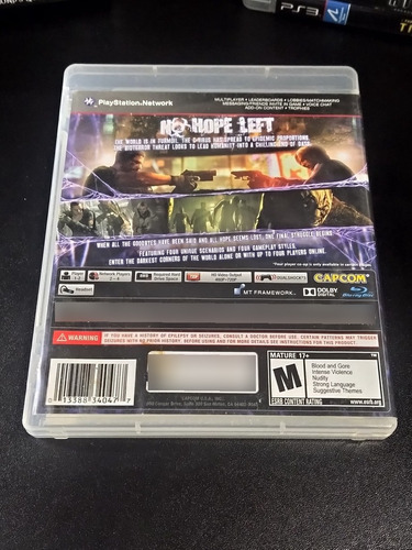 Game Resident Evil 6 Ps3 Completo Seminovo Playstation (Usado)
