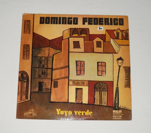 Domingo Federico Y Su Orquesta Típica Yuyo Verde Lp Vinilo