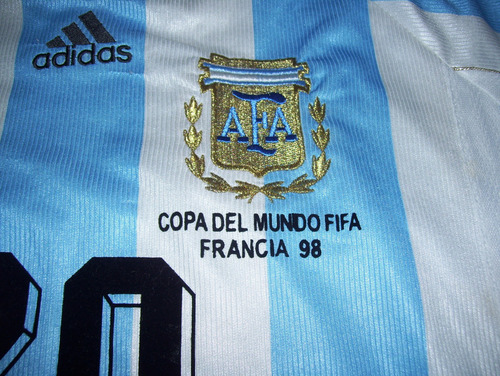 Seleccion Argentina Adidas Copa Del Mundo 1998 #20 Gallardo (Usado)