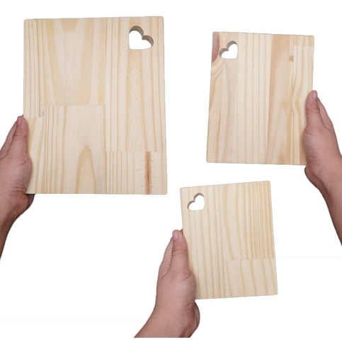 3 Tabla De Picoteo Picadillo O Carnes Cocktail Modelo Madera