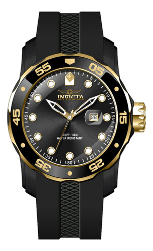 Reloj Para Hombres Invicta Pro Diver 45736 Negro