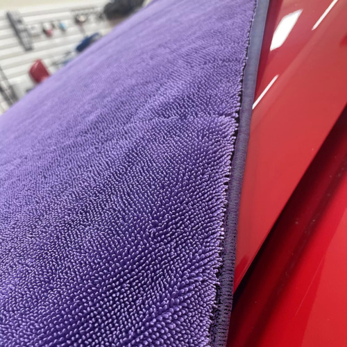 Toalha De Microfibra Para Secagem Automotiva 71x90cm Zacs Cor Violeta-escuro