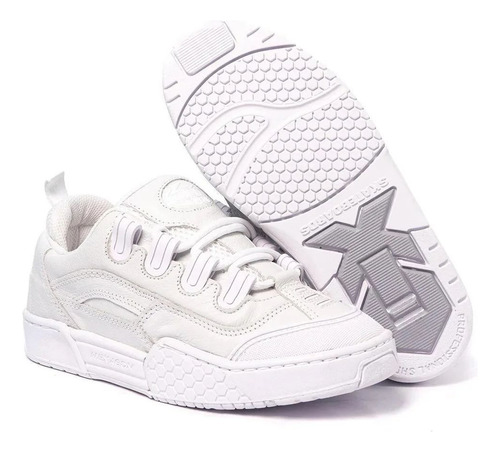 Tênis Qix Hexagon Nobuck Branco 130002 Original