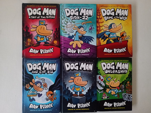 Libros Dog Man - Dav Pilkey ( Lote De 6 )