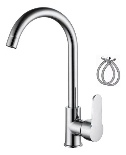 Grifo Mezclador De Cocina Con Llave De Fregadero De Acero