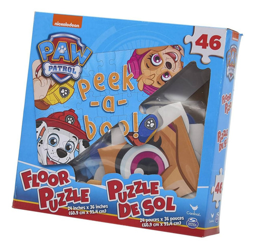 Paw Patrol Rompecabezas De Piso De 46 Piezas Peek-a-boo