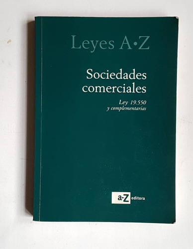 Leyes A-z Sociedades Comerciales 2001