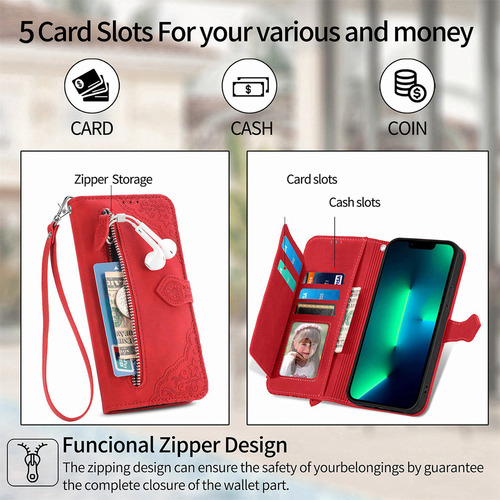 Cáscara De Embalaje Bzz Funda De Piel Etfast Wallet Para