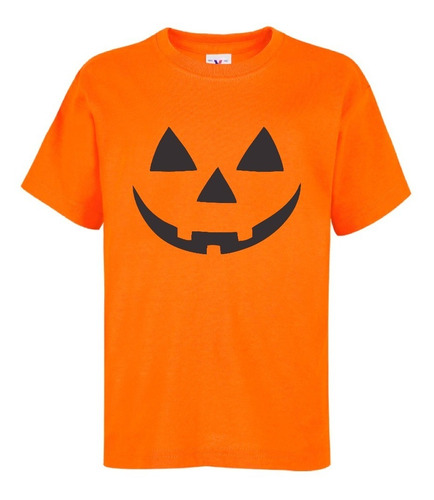 Playera Calabaza Disfraz Halloween Niños Y Niñas
