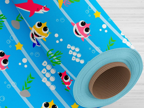 Tnt Estampado Five Shark Azul 5 M X 1,40 M