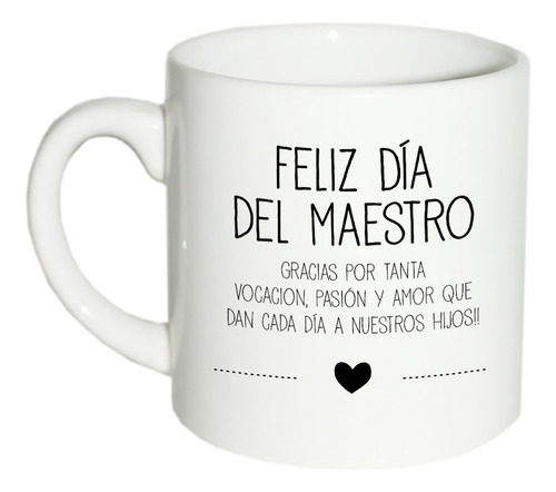 Taza Cerámica Importada Frases Dia Maestro Regalo Maestra