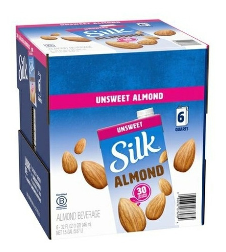 Leche De Almendras Silk Sin Azúcar Ori - L a $10640