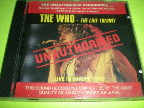 The Who / The Live Tommy Europa 1969 Cd Australia (24)