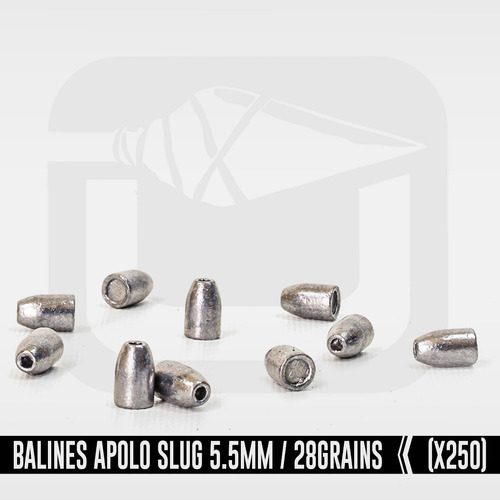 Imagen 3 de 4 de Balines Puntas Apolo Slug Cal 5,5mm - 28gr X250u