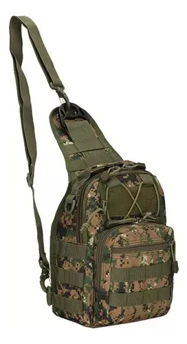 Morral Mochila Cruzada Sistema Molle Amplia Tactica Militar