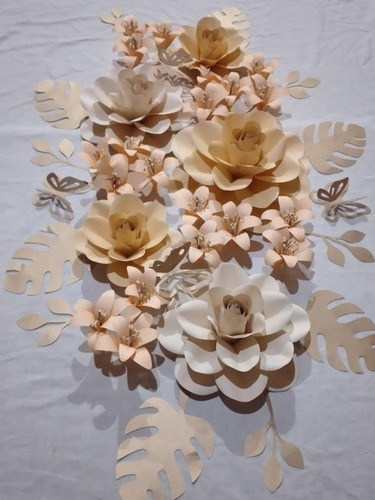 Flores Gigantes De Papel Kit X 10