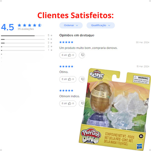 Play Doh Slime Dino Crew Ovos E Ossos Sortidos Hasbro F1499
