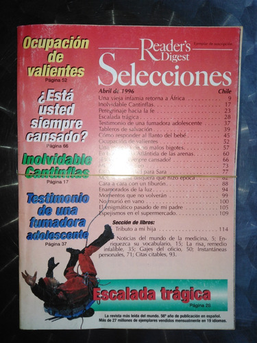 Revistas ( Set De 6  Números Sueltos Reader's 1996 )