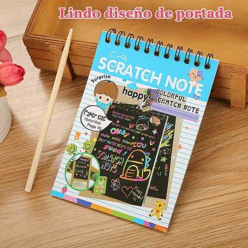 Scratch Art,paquete De 32 Cuadernos De Arte Para Rascar,