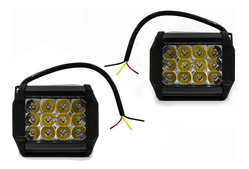 Par Faros 12 Led 4x2 Auxiliar Dually C/estrobo