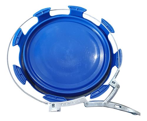 Tacho , Barril , Tambor De 60 Litros Con Tapa Y Suncho Azul