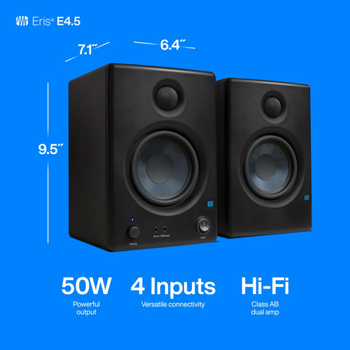 Monitor De Estudio Presonus Eris E4.5, 2 Vías, 4.5 Near Fiel