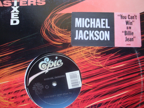 Michael Jackson You Can't Win Part 12  Vinilo Usa 88 Mx