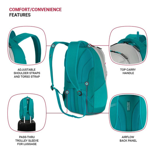 Mochila Para Computadora Portátil Swissgear 8175, Gris 18