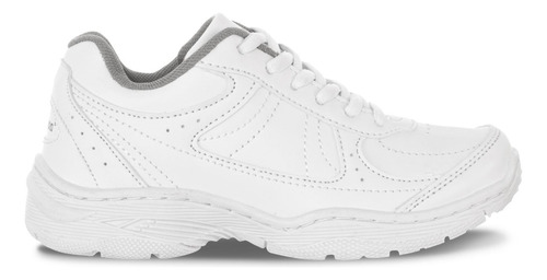 Imagen 2 de 8 de Zapatos Colegial 10 New Blanco Para Niño Y Niña Croydon