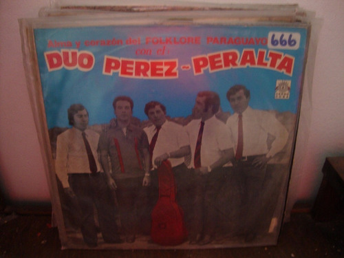 Vinilo Perez Peralta Duo Alma Corazon Folklore Paraguayo F3