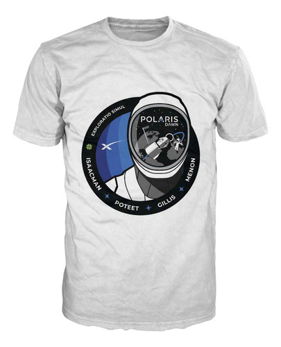 Camiseta Nasa Spacex Misiones Personalizable Moda Geek 75