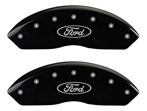 Cubiertas De Pinza Para Frenos Mgp - Ford Oval - Negro.