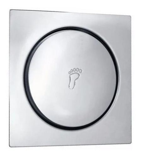 Ralo Click Inteligente Em Inox 10x10 Cm + Porta Grelha