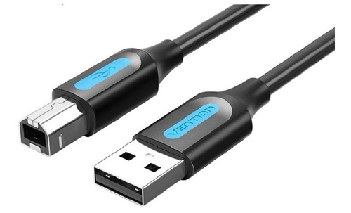 Cable USB 2.0 a impresora de escáner USB B Vention Coqbj de 5 m, color negro