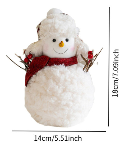 Sd Muñeco De Nieve Navideño, Adorno De Regalo 14x18cm